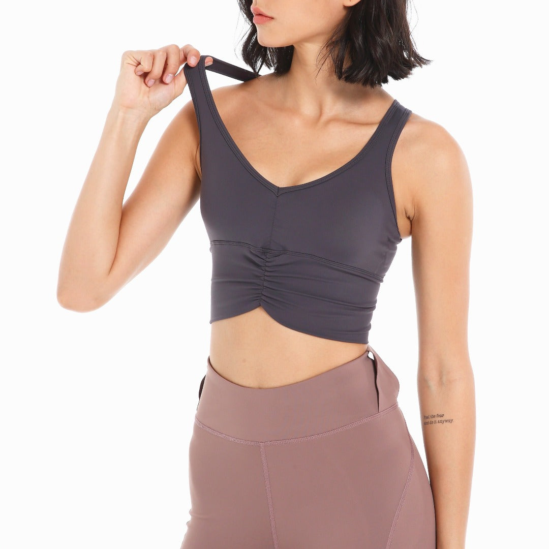 The Edge Ruched Bra Top